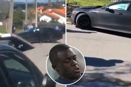 Incoming Chelsea star Malang Sarr smashes £200k Mercedes into lamp post while heading home from Porto training