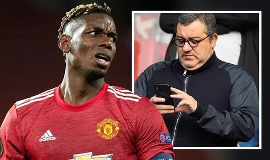 Paul Pogba makes huge Man Utd salary demand as Mino Raiola explores transfer options