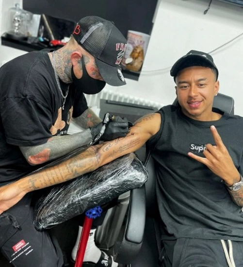 Caring on-loan Man Utd star Jesse Lingard sends out mental health packages to pals and gets new 'Be Yourself' tattoo