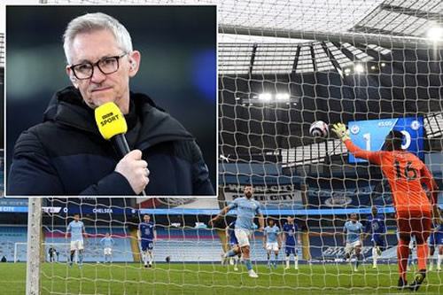 Sergio Aguero issues grovelling apology to fans as Gary Lineker mocks penalty miss