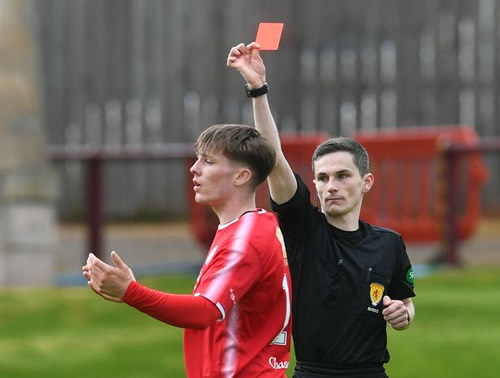 Rangers starlet, 19, sent off for using homophobic language during crucial play-off match