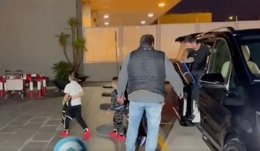 HOMEWARD BOUND Lionel Messi flies back to Argentina with family on private jet with Barcelona transfer future still up-in-air