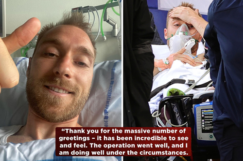 Denmark's Christian Eriksen released from hospital after successful operation