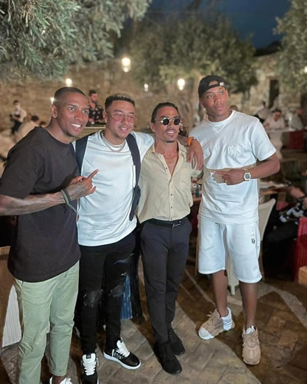 Jesse Lingard, Anthony Martial and Ashley Young head for break at Salt Bae's Mykonos restaurant in summer downtime