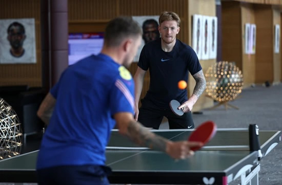 Three Lions show off their all-round sports skills at training camp