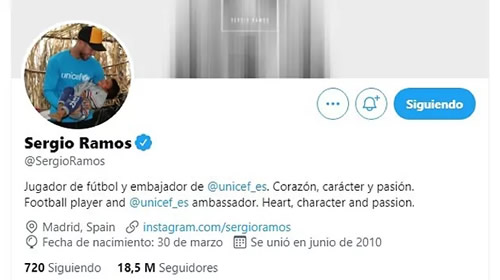 Sergio Ramos deletes Real Madrid from his social media profiles
