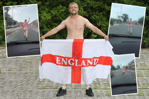 Barmy fan had football strip for England’s Euro 2020 win and danced naked in streets
