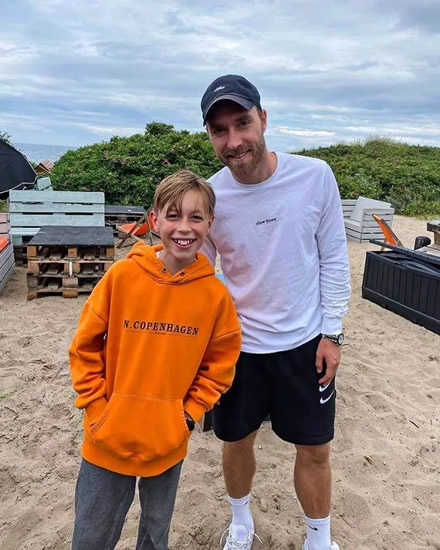 Christian Eriksen pictured for first time since leaving hospital after Denmark star's cardiac arrest at Euro 2020