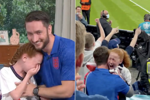 England fan gifted shirt by Mason Mount breaks down in tears again on This Morning
