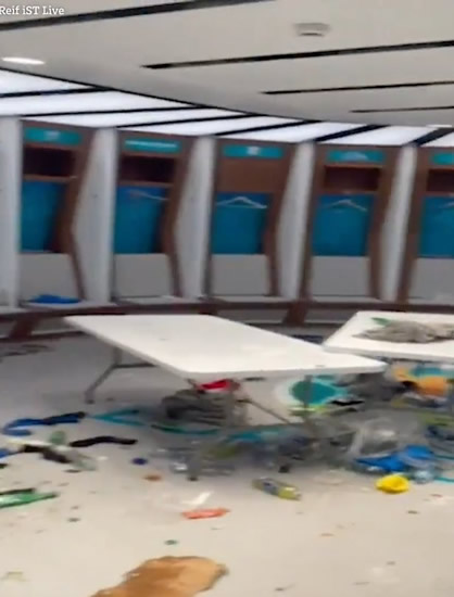 Italy left Wembley dressing room like bomb site - while England neatly piled up pizzas