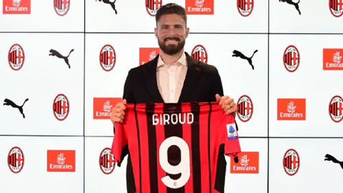 AC Milan complete deal to sign Olivier Giroud from Chelsea