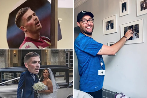 Mum goes viral after replacing husband with Jack Grealish in wedding photos after Aston Villa star’s Euro 2020 heroics