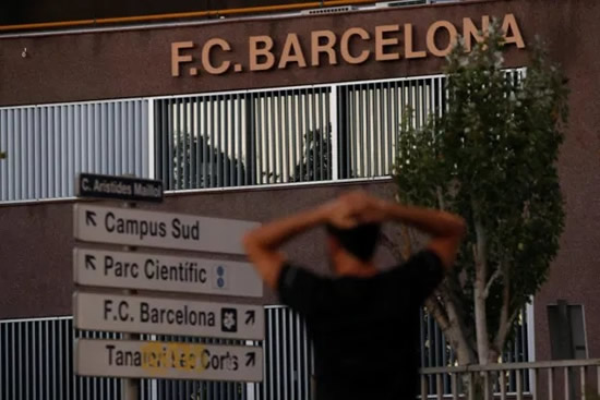 BOOHOO CAMP Lionel Messi: Distraught Barcelona fans gather outside club offices with icon set for free transfer