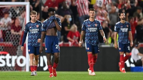 New season, same Arsenal: Hopes of a new chapter in Gunners lore dashed by opening-day loss at Brentford