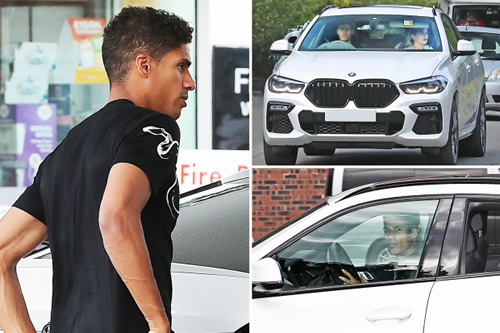 Raphael Varane spotted stuck in traffic near Manchester as £42m transfer from Real Madrid drags on