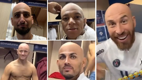 PSG's dressing room goes bald