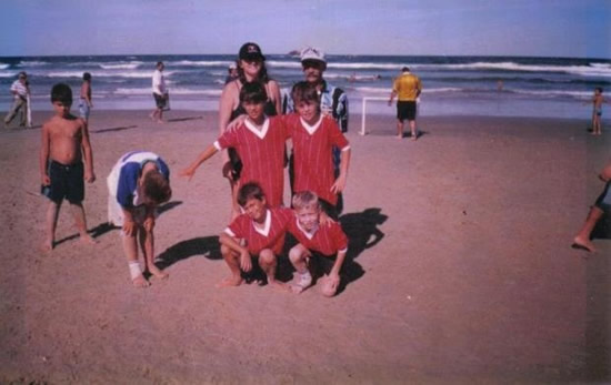Chelsea star Jorginho was taught how to play football on the beach by his mum, before starring for club and country