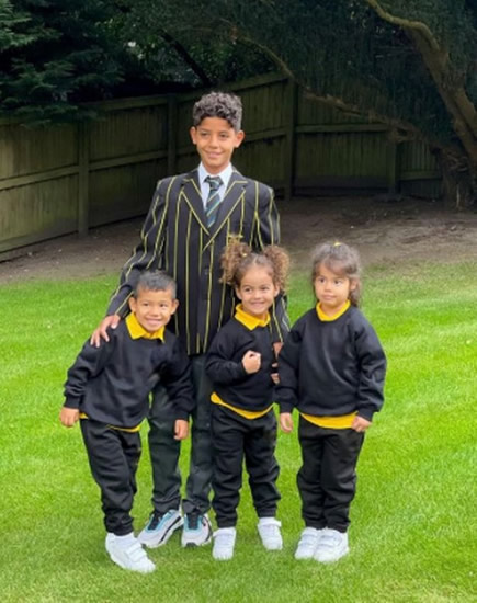 Cristiano Ronaldo’s kids start new school in Manchester and pose for adorable snaps