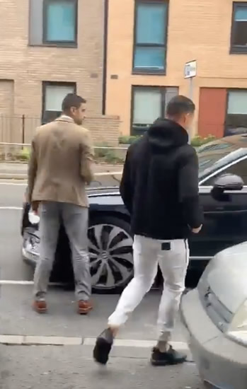 Cristiano Ronaldo spotted casually strolling out of Subway in Manchester