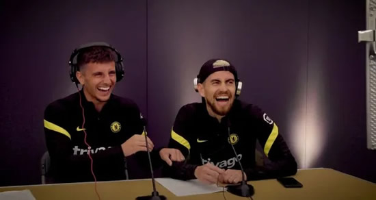 Bemused Timo Werner get hilariously pranked by Chelsea team-mates Mason Mount and Jorginho in cringeworthy advert
