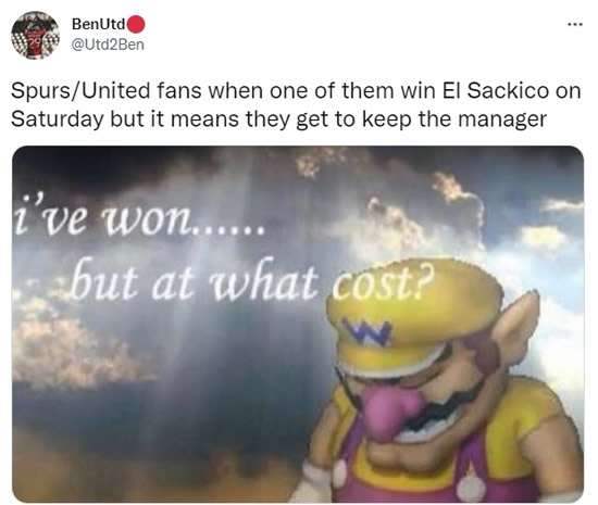 Tottenham vs Man Utd branded 'El Sackico' as fans poke fun at under-fire Solskjaer and Nuno with brutal memes