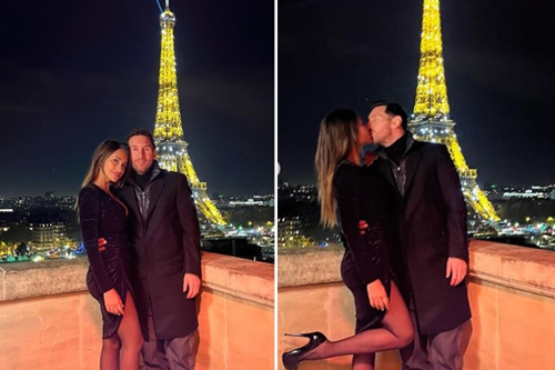 Romantic Lionel Messi kisses wife Antonela on posh date night at Shangri-La Paris with jaw-dropping view of Eiffel Tower