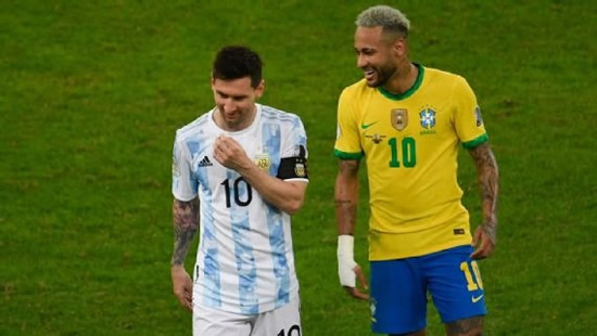 Brazil's Neymar out, Argentina's Messi to start in World Cup qualifying clash