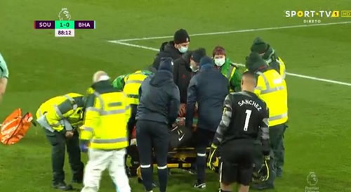 Brighton's Leandro Trossard suffers sickening arm injury leaving him screaming in agony
