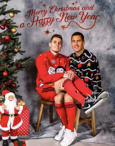 Photo: Man City star takes the lead in excruciatingly embarrassing national team Christmas cards