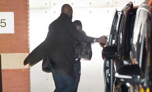 Man City star Benjamin Mendy pictured arriving home after being released on bail