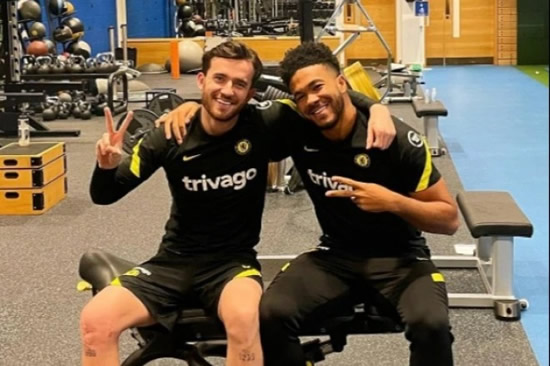 'FULL-BACK GANG ON THE MEND' Chelsea stars Reece James and Ben Chilwell back in the gym as wing-backs share positive injury update