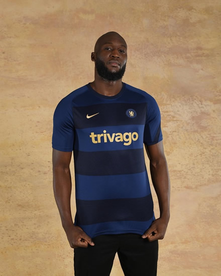 LUK AT THAT Romelu Lukaku models Chelsea’s new pre-match kit as fans joke Inter Milan-inspired shirt will make him feel at home