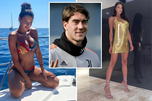 Juventus striker Dusan Vlahovic is dating ‘the Italian Megan Fox’ and Miss Italy winner Carolina Stramare