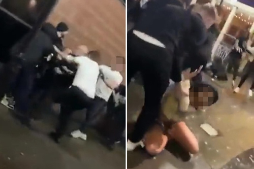 Shocking moment Carlisle players brawl in street after group of men ‘manhandle female friend’