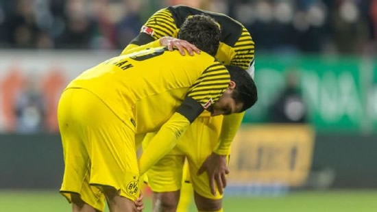 Borussia Dortmund suffer title race blow with scrappy draw at Augsburg
