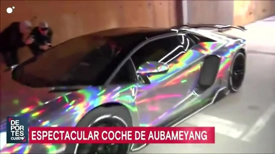 Aubameyang not just shining on the pitch: Take a look at his flashy car