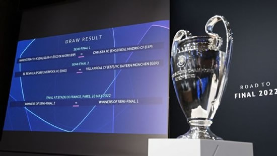 Champions League draw: Chelsea vs. Real Madrid, Manchester City face Atletico Madrid