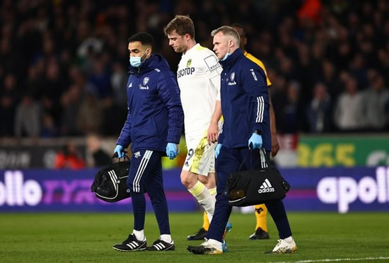 Patrick Bamford breaks down in tears after another injury forces Leeds striker off