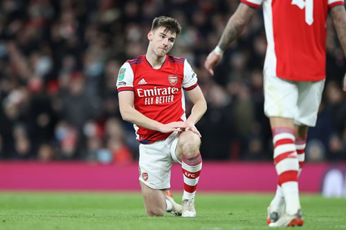 Arsenal dealt another blow with Kieran Tierney set to miss months through injury