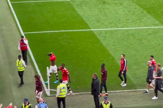 Unseen Paul Pogba footage shows gesture to fans which caused furious Man Utd fan reaction