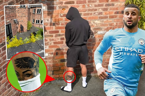 Horrified guests catch England star Kyle Walker weeing against wall of posh hotel