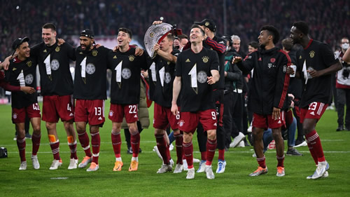 Bayern Munich win historic 10th Bundesliga title in succession
