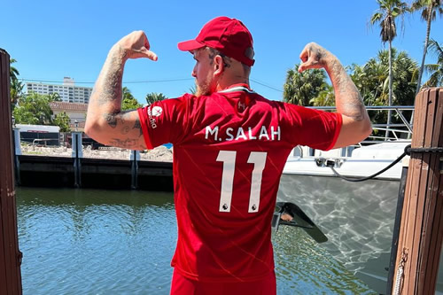 Jake Paul poses in Liverpool shirt and tweets praise for Divock Origi after Everton win