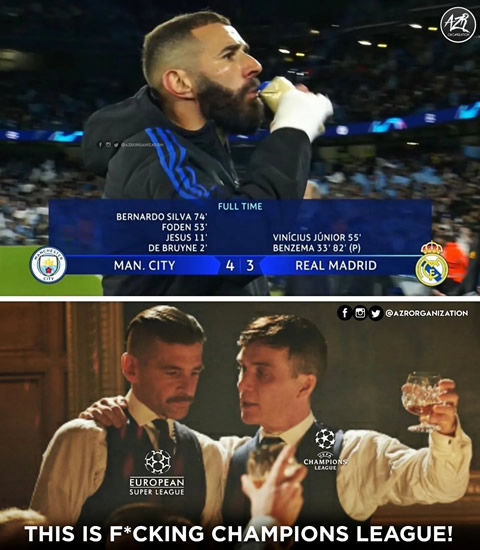 7M Daily Laugh - Man City 4-3 Real Madrid