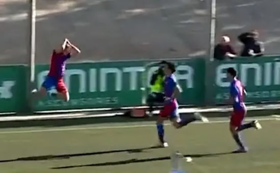 Barcelona accused of censoring footage of youth team player Fermin Lopez doing a Cristiano Ronaldo 'Siu' celebration
