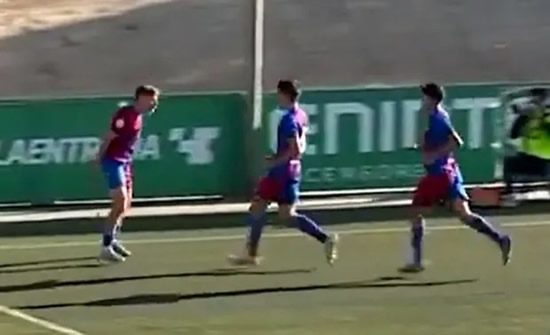 Barcelona accused of censoring footage of youth team player Fermin Lopez doing a Cristiano Ronaldo 'Siu' celebration