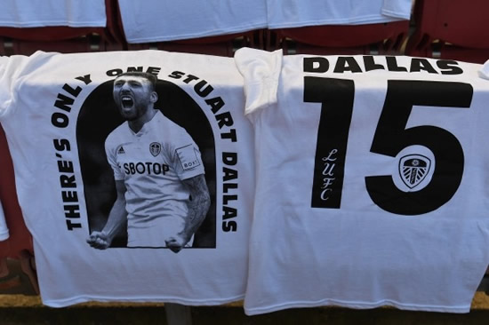 'GET WELL SOON' Arsenal in touching message to Stuart Dallas as Leeds stars wear T-shirts in tribute after full-back’s horror injury