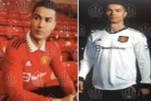 Leaked photos show Cristiano Ronaldo wearing Man Utd’s 2022-23 kits in huge hint striker will STAY at club