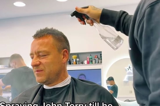 Baffled John Terry pranked by barber to leave Declan Rice in stitches