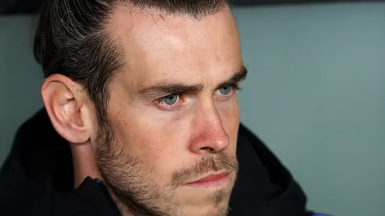 Bale's sad goodbye from the stands